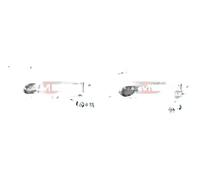 2x Pinze freno KAMOKA Retro S+D per FORD FOCUS I