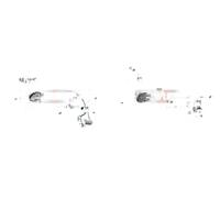 2x Pinze freno KAMOKA Retro S+D per FORD MONDEO III