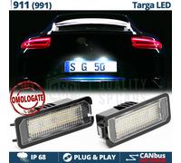 2x PLACCHETTE Complete Luci TARGA LED per Porsche 911 991 CANBUS 18 LED 6.500K