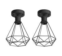 2x plafoniera/porta lampada RETRA nero opaco 1x E27 max. 60W