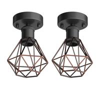 2x plafoniera/porta lampada RETRA nero opaco 1x E27 max. 60W