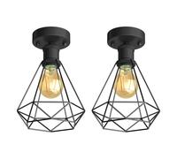 2x plafoniera/porta lampada RETRA nero opaco 1x E27 max. 60W