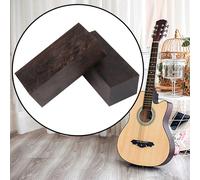 2x plettri per chitarra con superficie liscia in legno con manico in legno