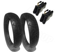 2X Pneumatici Carrozzina Qualità + Camere D'aria ASC Nero 270x47-203