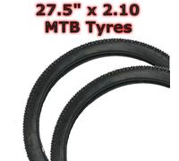 2x Pneumatici MTB Ibridi 27,5" x2,10 52-584 Downhill Neri con battistrada