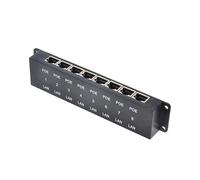 2X POE-8 Iniettore PoE Passivo A 8 Porte 100 Mbps Midspan Ethernet per Dispositivi PoE AP Wireless 24 V 48 V per Telecamere IP