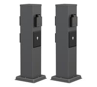 2x POLLY presa da giardino a colonna per esterni IP44 Smart Home WLAN Alexa 3