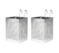 2X Porta Bacchette in Acciaio Inossidabile Portaposate Appese Cestello per 5654