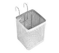 2X(Porta Bacchette in Acciaio Inossidabile Portaposate Appese Cestello per 8871