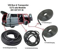 Per VW T3 Guarnizione 2x Portiera 1x Schiebetürdichtung 1x Portellone Posteriore