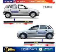 2X Porta Modanature Finiture Pannello Posteriore SX E Dx Per Opel Corsa C