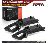 2x Portabibite Anteriore Sinistra Destro Nero per BMW Z4 Roadster E85 Coupé E86
