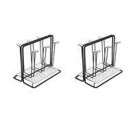 2X Portabottiglie nel Metallo per Scolapiatti Un 6 Bottiglie, Scolapiatti p7183