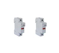 2X Portafusibile RT18-32X 1P AC 380V 32A 1 10x38mm Base per Montaggio su Guida DIN
