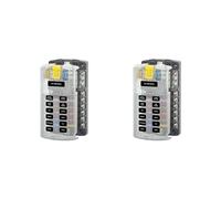 2X Portafusibili per Auto e Barca 5026 ST Blocco Fusibili A Lama 32V100A 12 Circuito con Terra e Coperchio