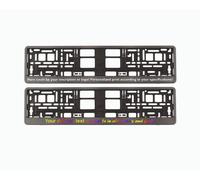 2x Portatarga Europea Telaio Portatarga Surround Testo Personalizzato Carbon ...