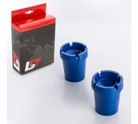 2x Posacenere senza Fumo Portabibite Blu Plastica
