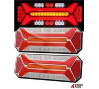 2X Posteriore Luci Stop Dynamic Indicatore Reverse Faro Fendinebbia Ribaltabile