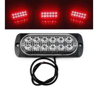 2X Posteriore Rosso Nebbia 12 LED Lampada / Luce 12v ~24v / Universale / Per