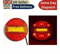 2X Posteriore Rotondo Hamburger LED Coda Luce Incasso Giri Indicatore 12-24V