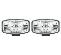 #2x Potenza Barra Rollio Lampada Alogena + LED Combo Luci Camion Autocarro