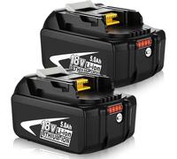 2X Powayup BL1850B 18V Sostituzione per Makita Batteria 18V BL1850B BL1850 BL1840 BL1840B BL1830B BL1815 BL1820 BL1830 BL1835 BL1835B 194205-3 194309-1 LXT-400 Utensili a batteria