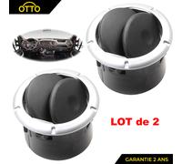 2X Griglia Ventilazione Diffusore Aria Grigio Per Logan Sandero Duster