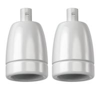 ledscom.de 2 pezzi presa E27, porcellana, bianco, 230V AC, max. 300W