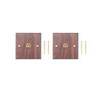 2X Presa per Interruttore Della Luce in Stile Industriale Retrò Americano, Piastra Interruttore A Levetta in Ottone Massiccio, Interruttore per