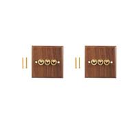 2X Presa per Interruttore Della Luce in Stile Industriale Retrò Americano, Piastra Interruttore A Levetta in Ottone Massiccio, Interruttore per