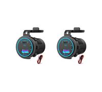 2X Presa USB PD 12V da 65 W per Laptop Presa USB C per Caricabatteria da Auto Presa Multiporta Adattatore Impermeabile per Camion per Auto