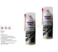 2x Presto Spray Silicone Scorrevole Taglio Lubrificante 400ml Lattina