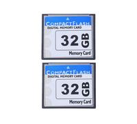 2X Professional Scheda di Memoria Compact Flash da 32 Gb (Bianco E Blu)