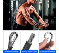 2x Prolunga per cavo da palestra, attacco per corda di estensione fitness