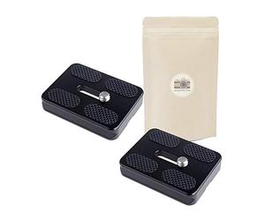 2x PU-50 Piastra di treppiede Tipo Arca Swiss Standard 50mm PU50 - Piastra a sgancio rapido DB QR04 Benro Gitzo Induro B0 B1 B2 J1 N1 - Adaptout marca francese