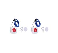 2X Pulsante di Chiamata SOS WiFi Tuya, Trasmettitore di Avviso per Telefono Cercapersone Wireless per Badanti, Pulsante di Chiamata di Emergenza per