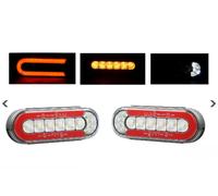 2X Pz Luci Indicatori Neon Segnale Di Direzione Dinamico Per Rimorchio Camion