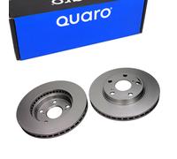 2x Disco freno ventilazione interna QD9597 QUARO per TOYOTA AURIS