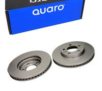 QUARO 2x Disco Freni Anteriore Ventilato per VW Transporter V Kasten Multivan