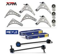 2X QUERLENKER + 2X ORIGINALE MEYLE HD RODI ANTERIORI PER BMW 3ER E46 Z4 E85