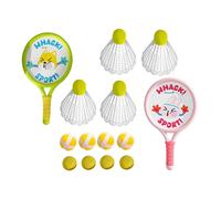 2x Racchette Da Badminton per Bambini, Racchetta Da Badminton con Volani a