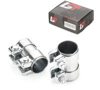 2X Raccordo Doppio Abgassistema Ø 45 X 95 Mm Per Audi A1 A2 A4 B6 A6