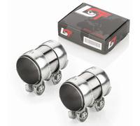 2X Raccordo Doppio Abgassystem Ø 60 X 95 Mm Per RENAULT TRAFIC III