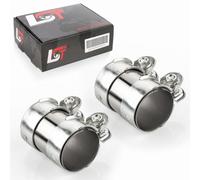 2X Raccordo Doppio Abgassystem Ø 60 X 95 Mm Per SEAT Arona Ateca
