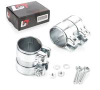 2X Raccordo Doppio Abgassystem Ø 65 X 90 Mm Per VW Golf V 1K Touareg