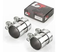 2X Raccordo Doppio Per Impianto Di Scarico Ø 60X95 Mm AUDI 100 200 80 90 V8