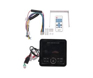 2X Radio Marino FM AM Lettore Multimediale MP3 Ricevitore Stereo USB Impermeabile Stereo per Barche per UTV ATV SPA RZR