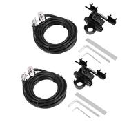 2X RB-400 Supporto per antenna per auto + 5M PL259 Connettore Cavo di prolunga Alimentatore per radio mobile TH-9800 -218