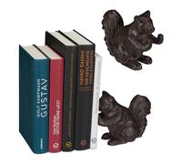 2x Reggilibri libri fermalibri design scoiattolo riccio supporto sostegno