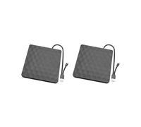 2X Registratore Blu-Ray Mobile Esterno USB 3.0 Masterizzatore DVD TYPE-C Supporto per Unità Blu-Ray Portatile 3D 25G 50G per Laptop Desktop